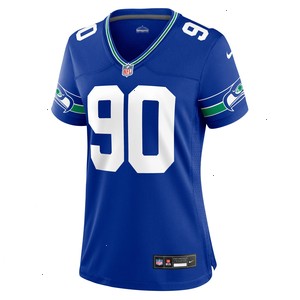 Jarran Reed Seattle Seahawks Nike Women's Throwback Player Game Jersey - Royal