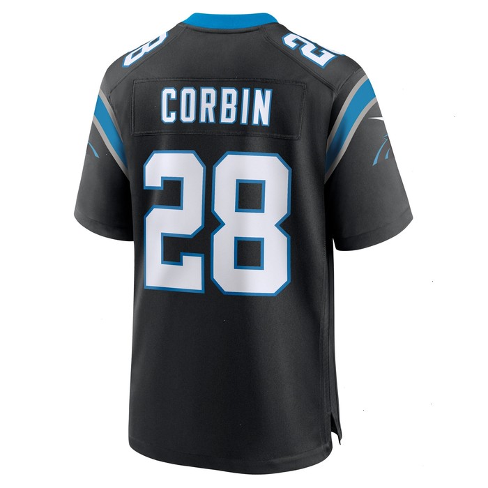 Jashaun Corbin Carolina Panthers Nike Team Game Jersey - Black