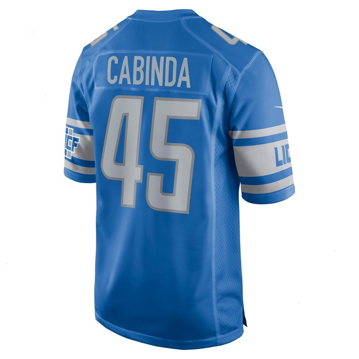 Jason Cabinda Detroit Lions Nike Game Player Jersey - Blue