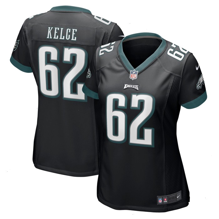 Jason Kelce Philadelphia Eagles Nike Women's Player Game Jersey - Black