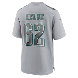 Jason Kelce Philadelphia Eagles Nike Youth Super Bowl LVII Patch Atmosphere Fashion Game Jersey - Gray