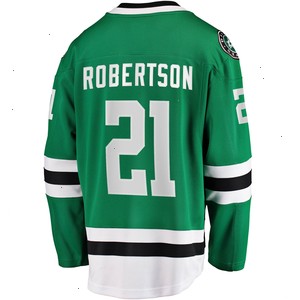 Jason Robertson Dallas Stars Fanatics Branded 2017/18 Home Breakaway Replica Jersey - Kelly Green