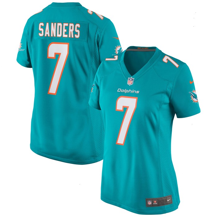 Jason Sanders Miami Dolphins Nike Women's Game Jersey - Aqua