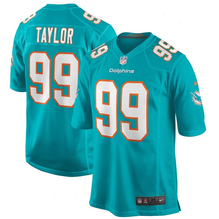 Jason Taylor Miami Dolphins Nike Game Retired Player Jersey - Aqua