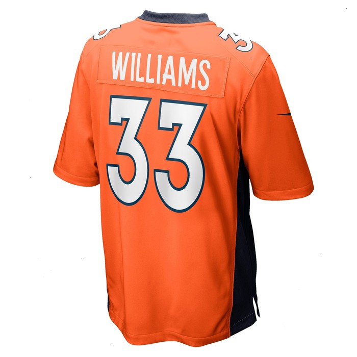 Javonte Williams Denver Broncos Nike Player Game Jersey - Orange