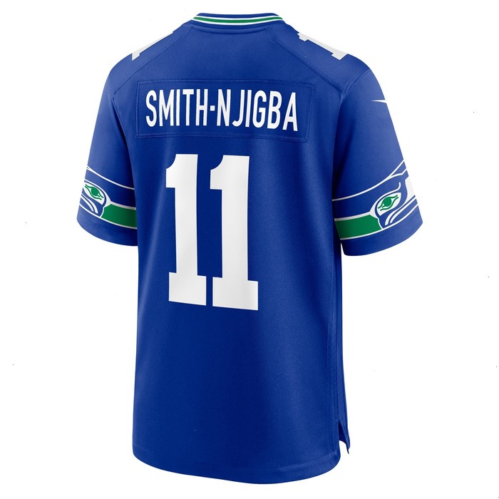 Jaxon Smith-Njigba Seattle Seahawks Nike Throwback Player Game Jersey - Royal