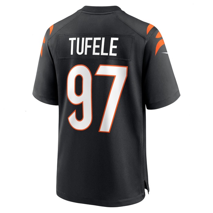 Jay Tufele Cincinnati Bengals Nike Game Player Jersey - Black