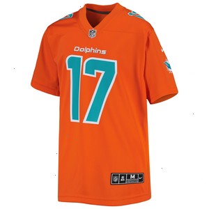 Jaylen Waddle Miami Dolphins Nike Youth Inverted Game Jersey - Orange