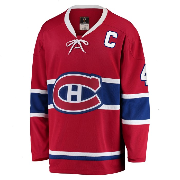 Jean Beliveau Montreal Canadiens Fanatics Branded Premier Breakaway Retired Player Jersey - Red