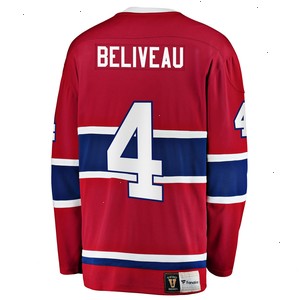 Jean Beliveau Montreal Canadiens Fanatics Branded Premier Breakaway Retired Player Jersey - Red