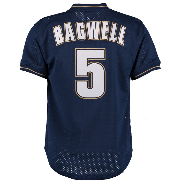 Jeff Bagwell Houston Astros Mitchell & Ness Cooperstown 1997 Mesh Batting Practice Jersey - Navy