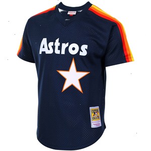 Jeff Bagwell Houston Astros Mitchell & Ness Cooperstown Mesh Batting Practice Jersey - Navy