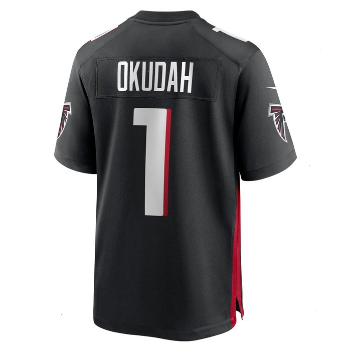 Jeff Okudah Atlanta Falcons Nike Game Player Jersey - Black