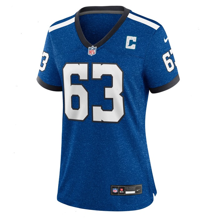 Jeff Saturday Indianapolis Colts Nike Women's Indiana Nights Alternate Game Jersey - Royal