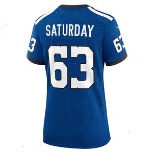 Jeff Saturday Indianapolis Colts Nike Women's Indiana Nights Alternate Game Jersey - Royal