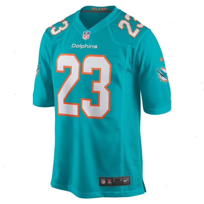 Jeff Wilson Jr. Miami Dolphins Nike Game Player Jersey - Aqua