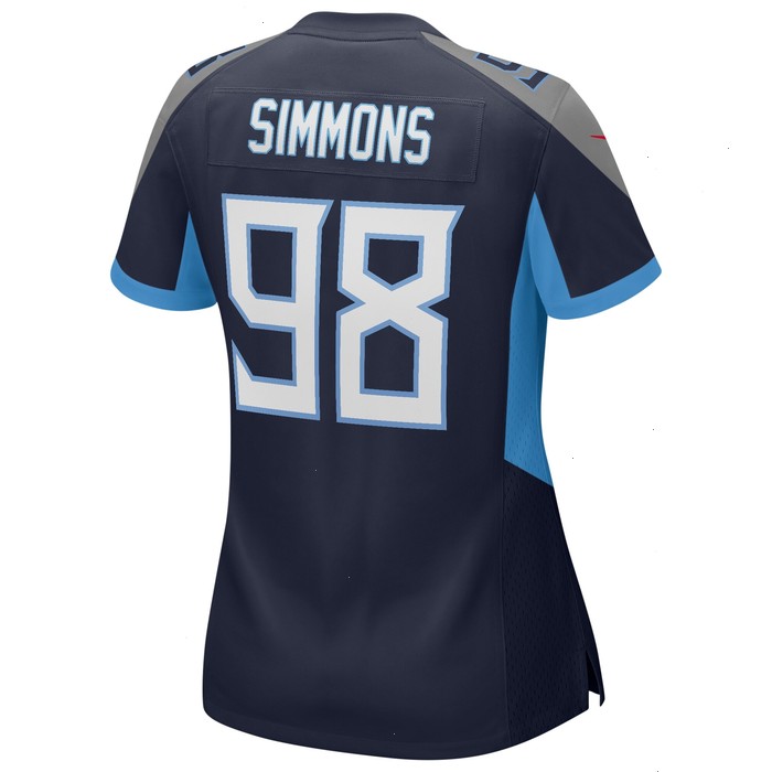 Jeffery Simmons Tennessee Titans Nike Women's Game Jersey - Navy