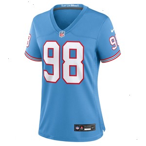 Jeffery Simmons Tennessee Titans Nike Women's Player Jersey - Light Blue