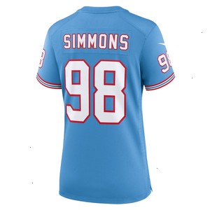 Jeffery Simmons Tennessee Titans Nike Women's Player Jersey - Light Blue