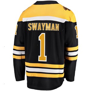 Jeremy Swayman Boston Bruins Fanatics Branded 2017/18 Home Breakaway Replica Jersey - Black