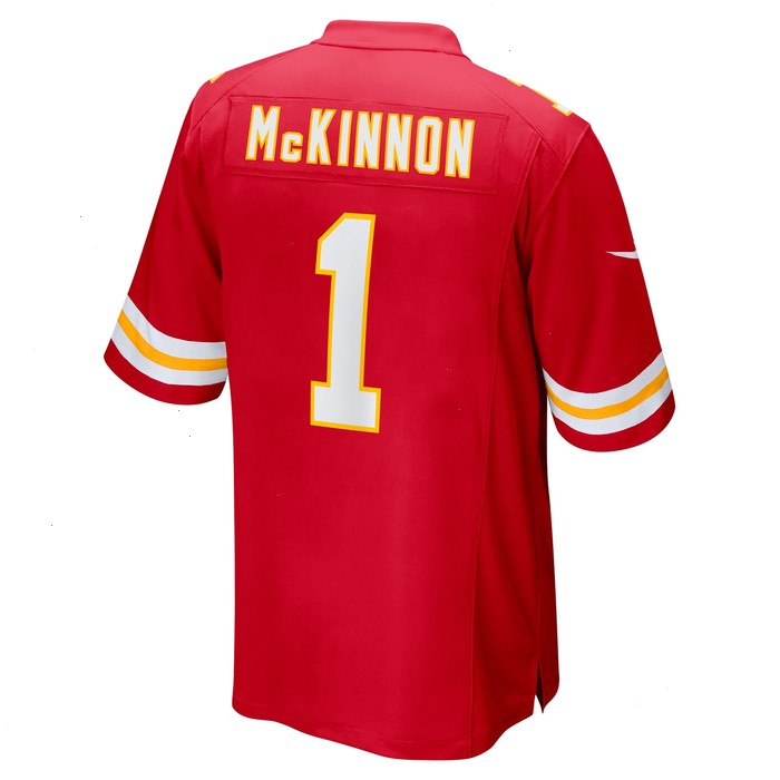 Jerick McKinnon Kansas City Chiefs Nike Super Bowl LVII Patch Game Jersey - Red