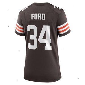 Jerome Ford Cleveland Browns Nike Women's Game Player Jersey - Brown V1