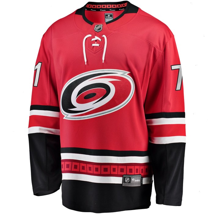 Jesper Fast Carolina Hurricanes Fanatics Branded Alternate Breakaway Jersey - Red