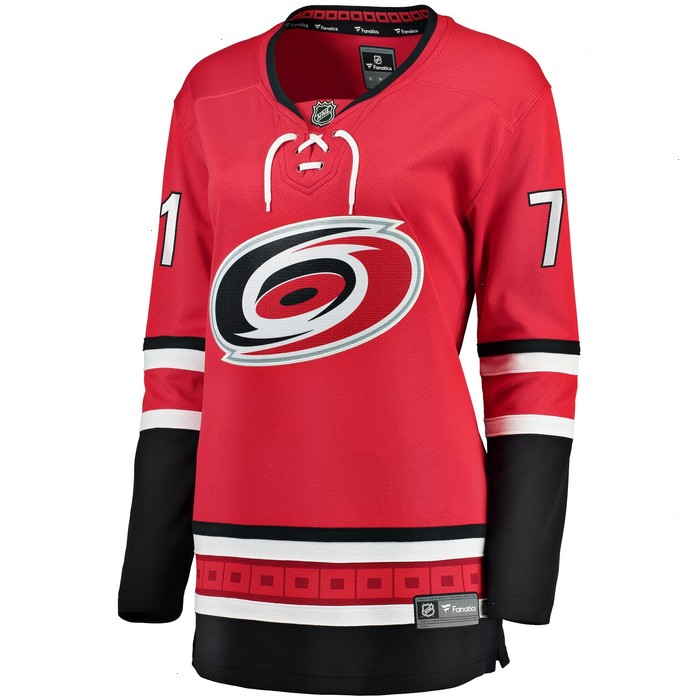 Jesper Fast Carolina Hurricanes Fanatics Branded Women's Alternate Breakaway Jersey - Red