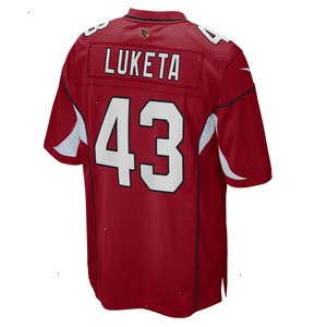 Jesse Luketa Arizona Cardinals Nike Game Player Jersey - Cardinal