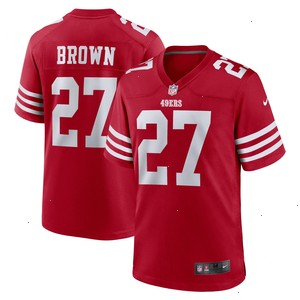 Ji'Ayir Brown San Francisco 49ers Nike Team Game Jersey - Scarlet