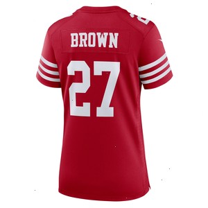 Ji'Ayir Brown San Francisco 49ers Nike Women's Team Game Jersey - Scarlet