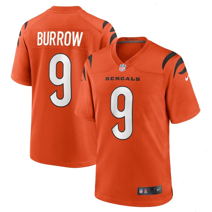 Joe Burrow Cincinnati Bengals Nike Alternate Game Jersey - Orange