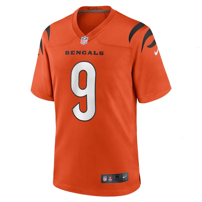 Joe Burrow Cincinnati Bengals Nike Alternate Game Jersey - Orange