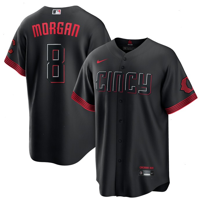 Joe Morgan Cincinnati Reds Nike 2023 City Connect Replica Player Jersey - Black