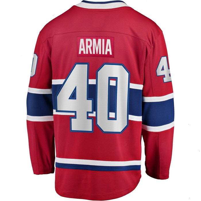 Joel Armia Montreal Canadiens Fanatics Branded Home Breakaway Player Jersey - Red