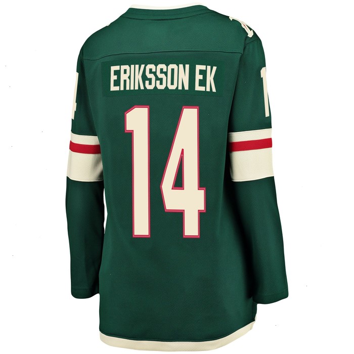 Joel Eriksson Ek Minnesota Wild Fanatics Branded Women's Breakaway Player Jersey - Green