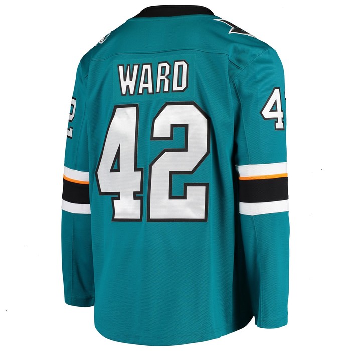 Joel Ward San Jose Sharks Fanatics Branded Breakaway Home Player Jersey - Teal