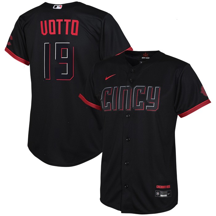 Joey Votto Cincinnati Reds Nike Toddler 2023 City Connect Replica Player Jersey - Black