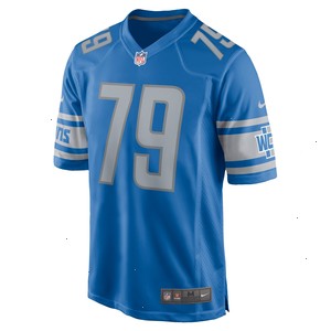 John Cominsky Detroit Lions Nike Player Game Jersey - Blue