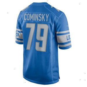 John Cominsky Detroit Lions Nike Player Game Jersey - Blue