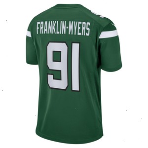 John Franklin-Myers New York Jets Nike Game Jersey - Gotham Green