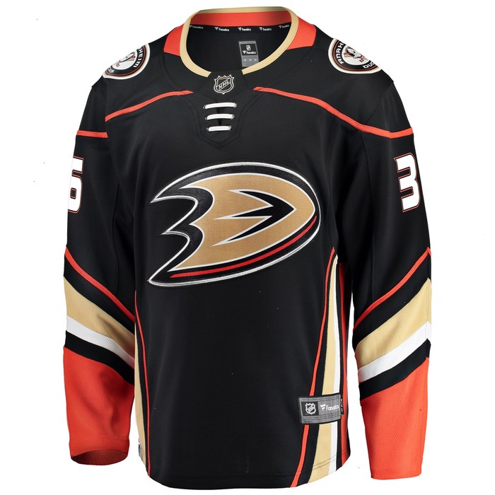 John Gibson Anaheim Ducks Fanatics Branded Breakaway Player Jersey - Black