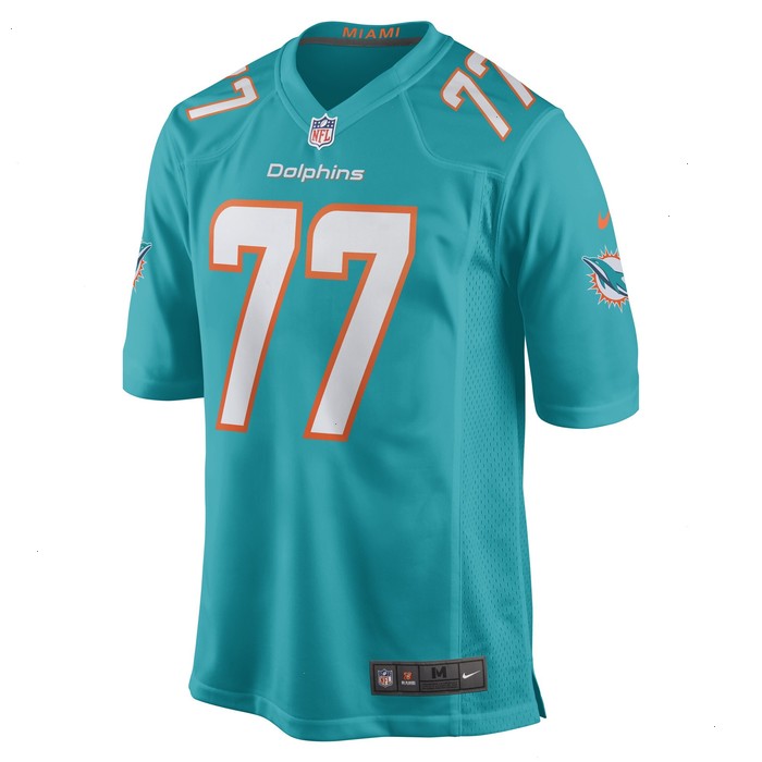 John Jenkins Miami Dolphins Nike Game Player Jersey - Aqua