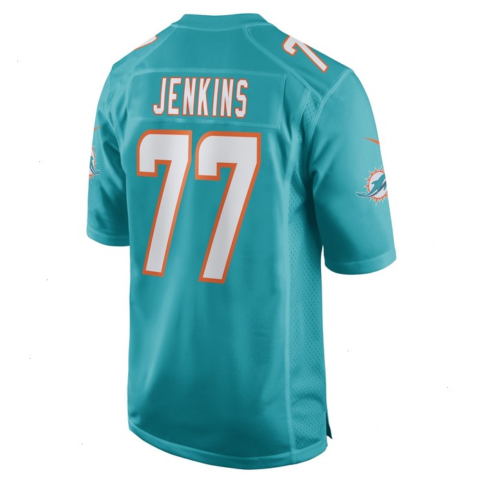 John Jenkins Miami Dolphins Nike Game Player Jersey - Aqua