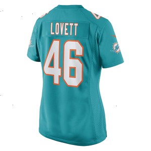 John Lovett Miami Dolphins Nike Women's Game Player Jersey - Aqua