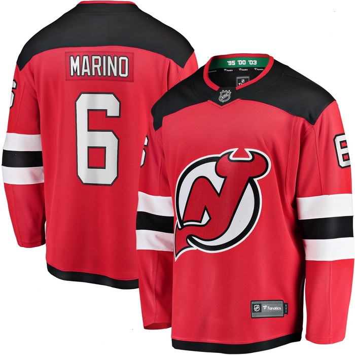 John Marino New Jersey Devils Fanatics Branded Home Breakaway Player Jersey - Red