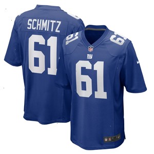 John Michael Schmitz New York Giants Nike Team Game Jersey - Royal