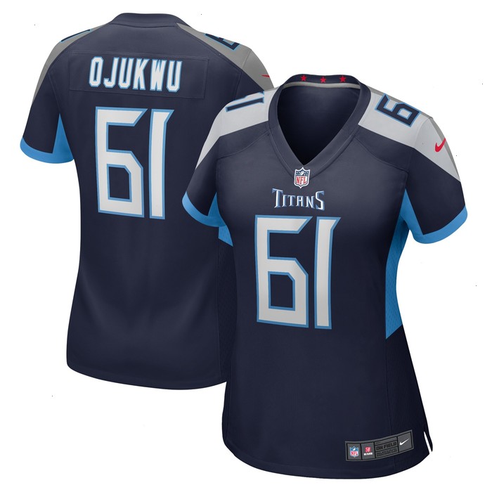 John Ojukwu Tennessee Titans Nike Women's Team Game Jersey - Navy