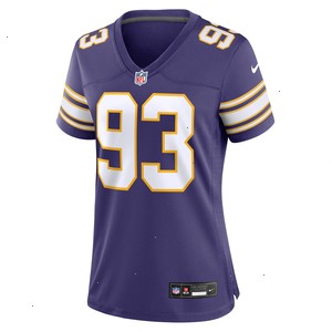 John Randle Minnesota Vikings Nike Women's Classic Player Game Jersey - Purple