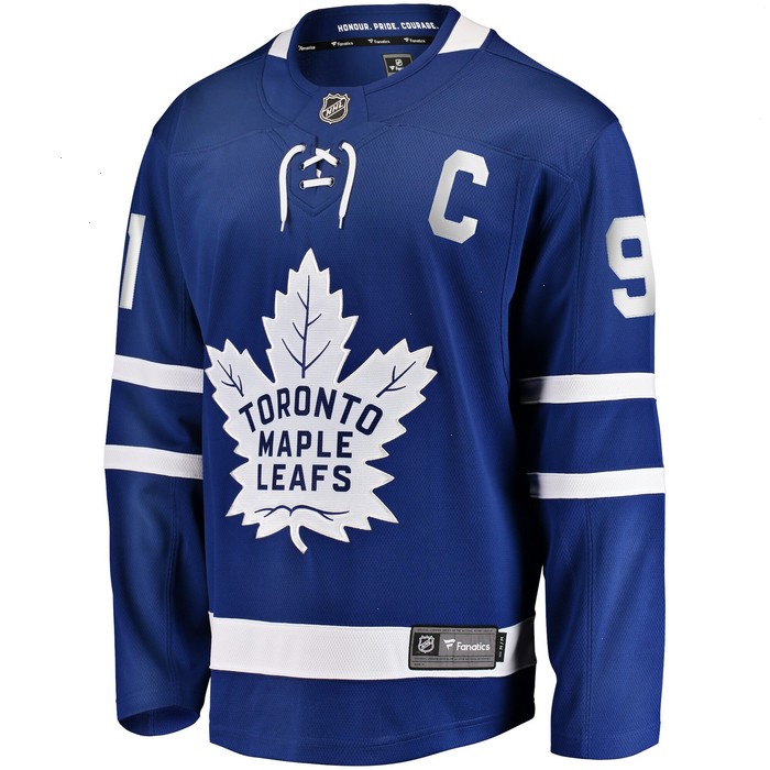 John Tavares Toronto Maple Leafs Fanatics Branded Home Captain Premier Breakaway Player Jersey - Blue